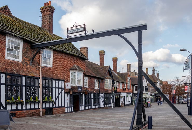 The George Hotel in Crawley High Street