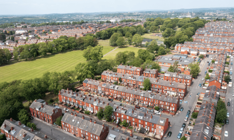 The village of Beeston in Leeds