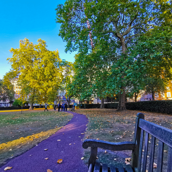 Grosvenor Square Park in London Grosvenor Square Park in London