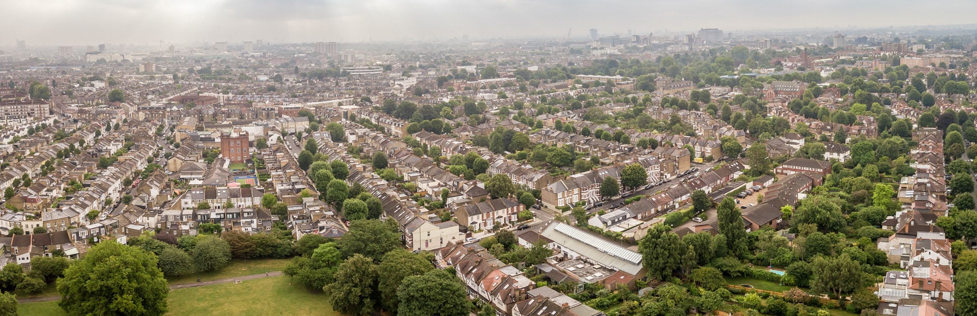 Suburban streets in south London