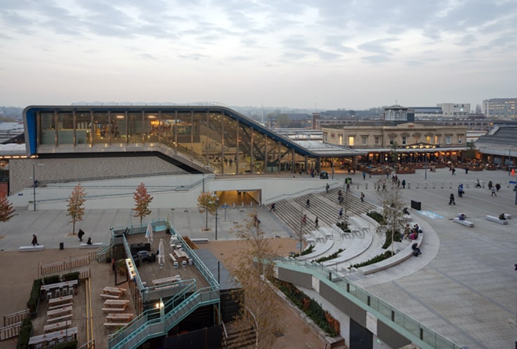 The newly refurbished Reading station