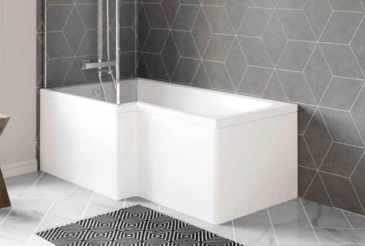 L Shaped Bath An L-shaped bath