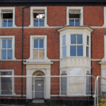 Boarded up houses