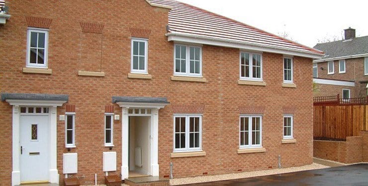 housing association new build in North Wingfield