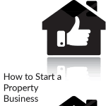 Text says, 'How to Start a Property Business'.