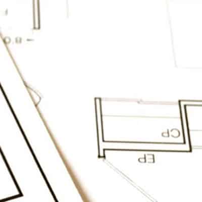 A close up shot of an architectural plan.