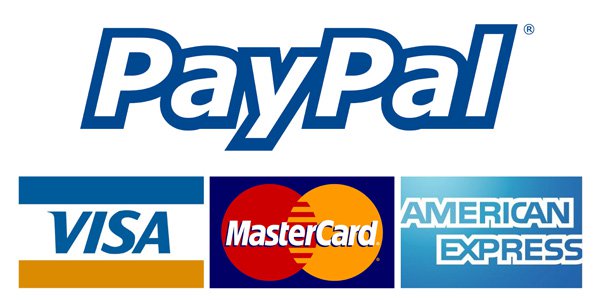 Paypal Visa Mastercard American Express