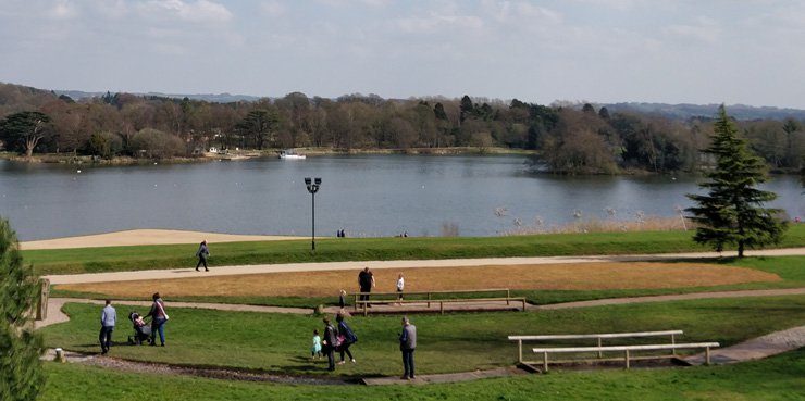 Photo of Trentham Gardens, a tourist attraction located on the southern fringe of the city of Stoke-on-Trent in Staffordshire