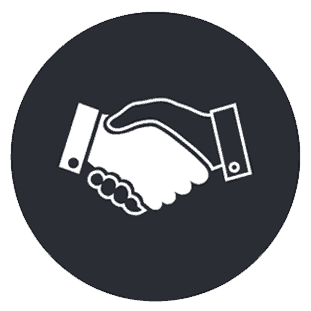 Hand Shake Icon An Icon, design element showing two hands, shaking hands