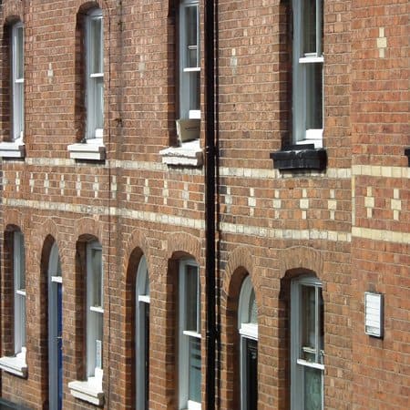 Photograph of Mid Victorian Terraced Houses - Photograph by Trevor Yorke.