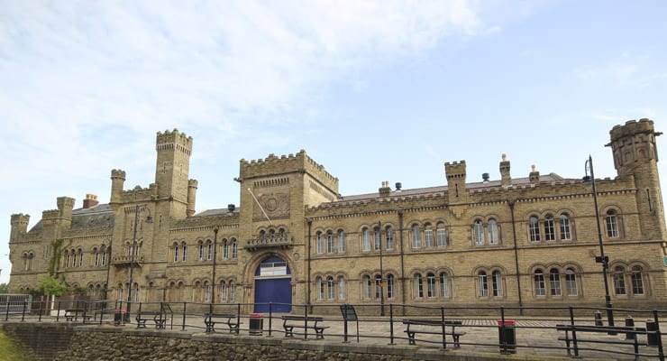 A photo of the outside of the Castle Amoury in Bury, Greater Manchester