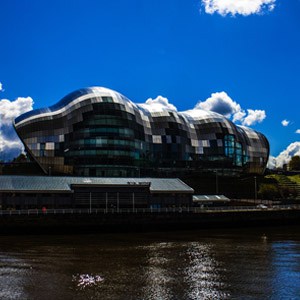 The Sage Gateshead entertainment centre.