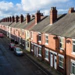 Photograph of terraced houses in Hanley, Stoke-on-Trent
