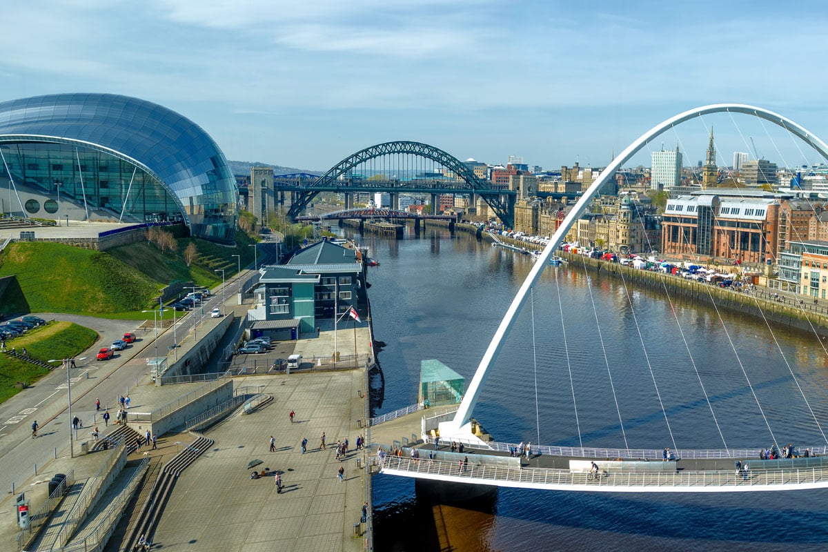 The Sage Millennium and Tyne Bridge