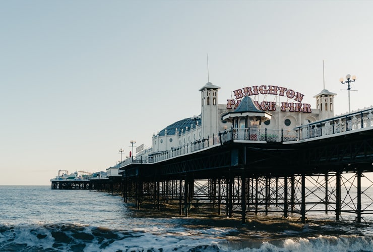 Brighton Palace Pier in summer.