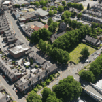 An aerial view of Stockton Heath
