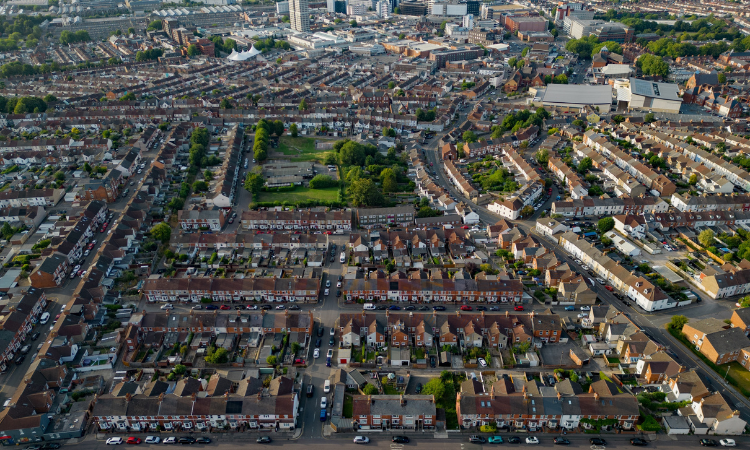Aerial view of Swindon