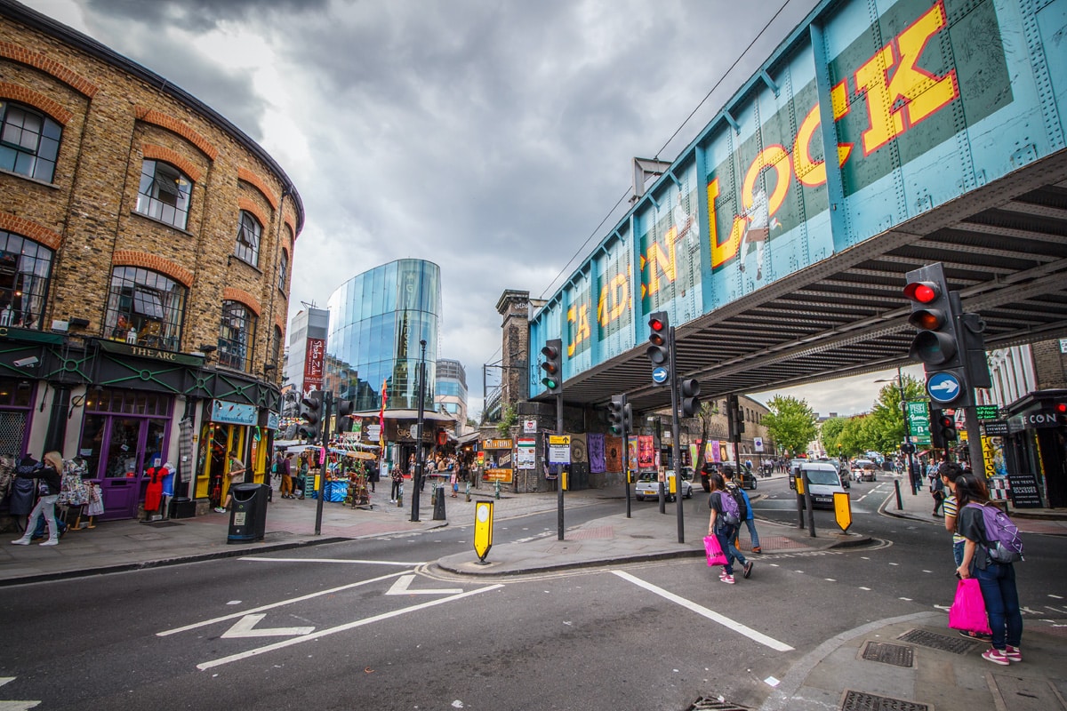 The view of central Camden Lock.