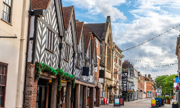 Bore Street in Lichfield