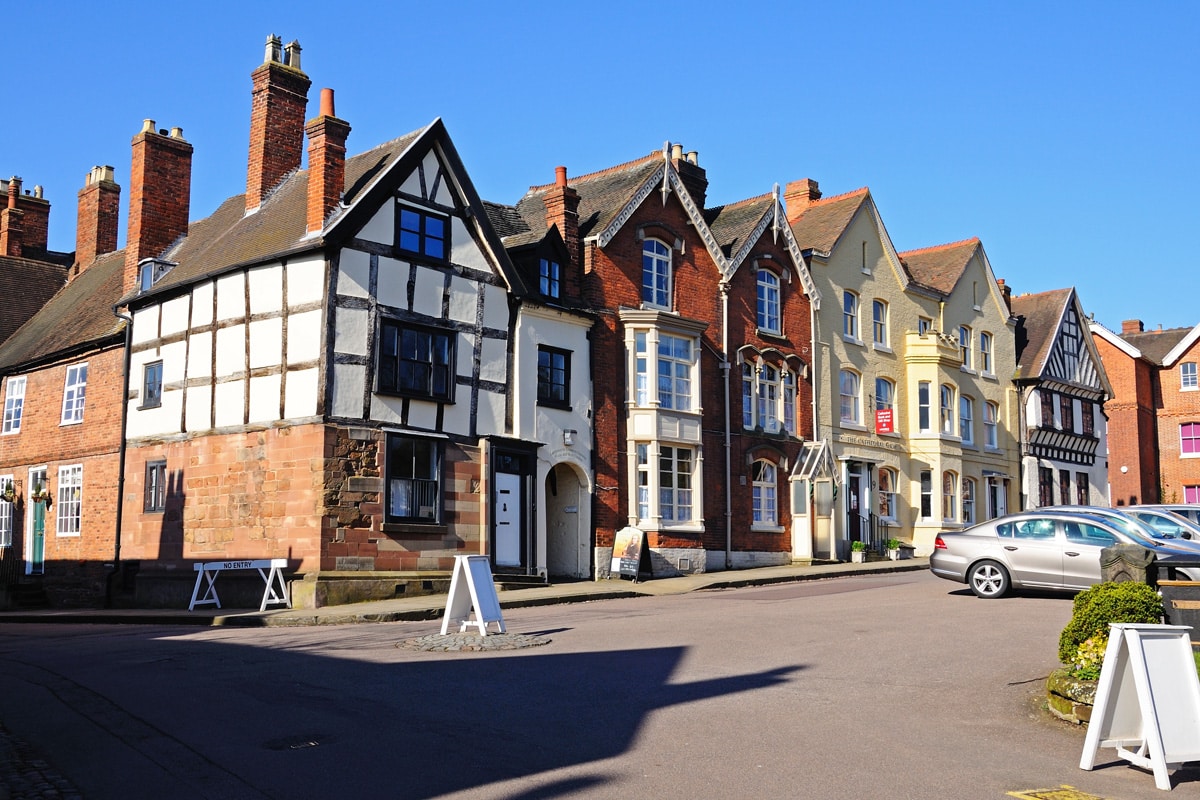 The front of the Erasmus Darwin museum in Cathedral Close, Lichfield.