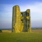 Sunset at Hadleigh Castle, Essex, London.