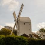 A windmill stands on Clayton Hill in Sussex.