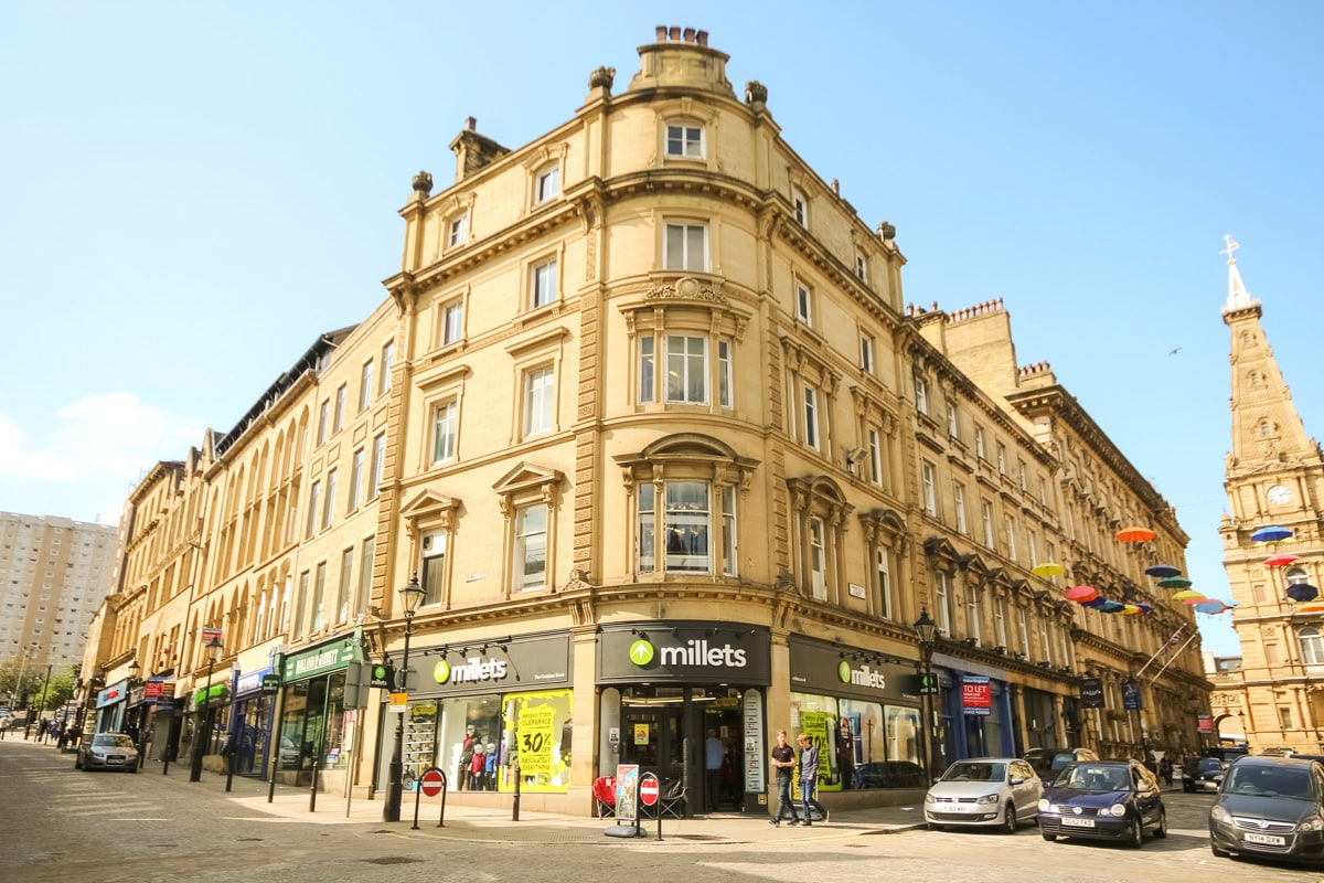 A Victorian commercial building in the centre of Halifax.