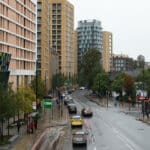 View along Loampit Vale in Lewisham.