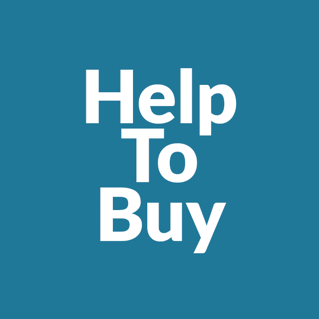 A blue background with 'Help To Buy' written in white.