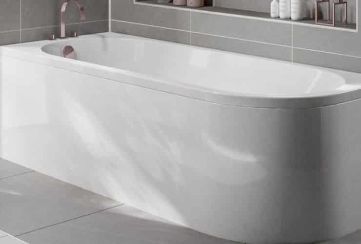 A J-Shaped Bath.