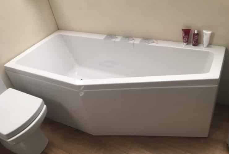 A space saver bath design.