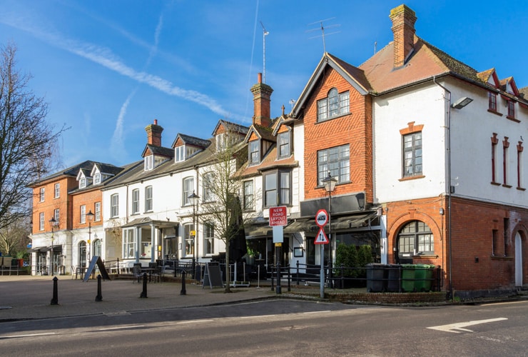 Market Square in central Alton, Hampshire (UK).