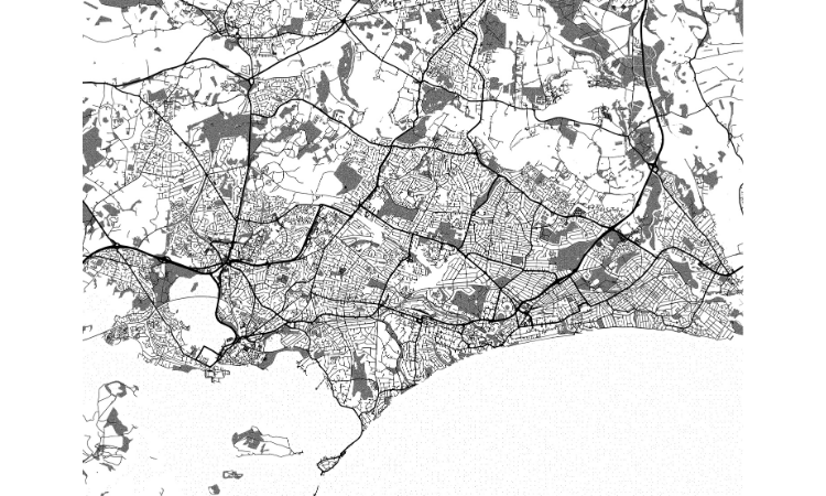 Map of Bournemouth