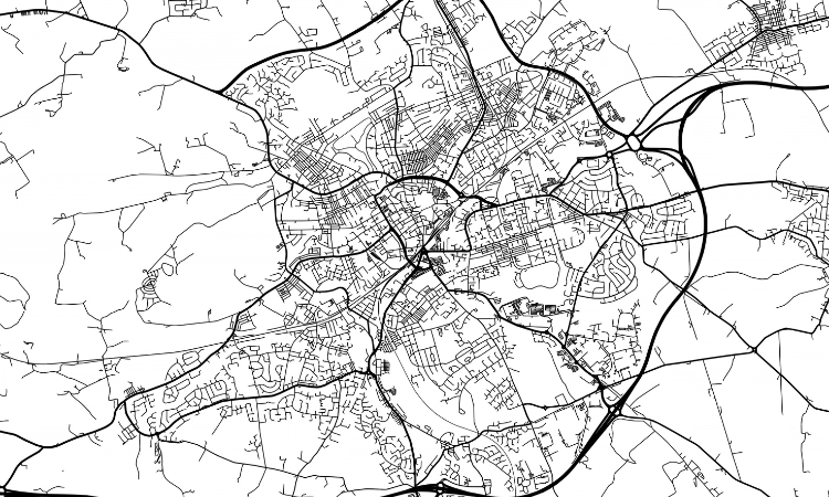 Map of Blackburn
