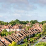 Typical English terraced housing