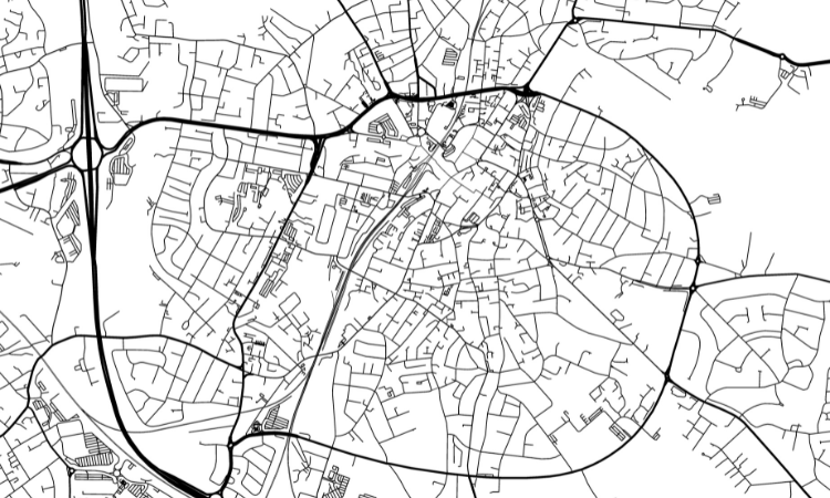 Map of Walsall