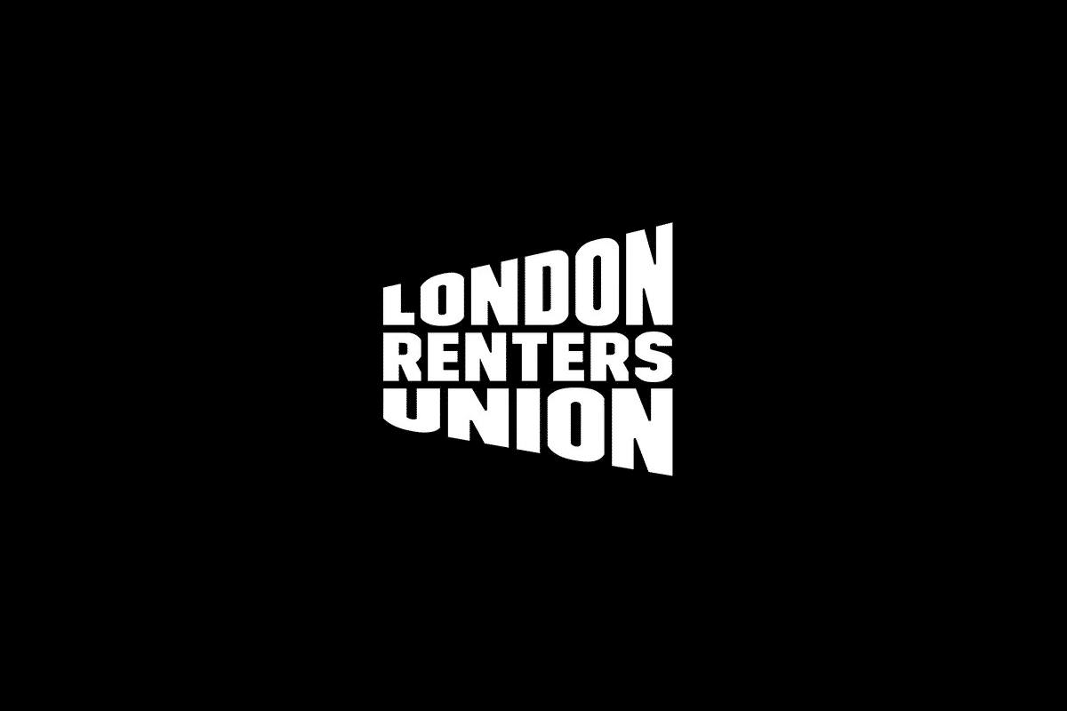 London Renters Union, Black and White Logo.