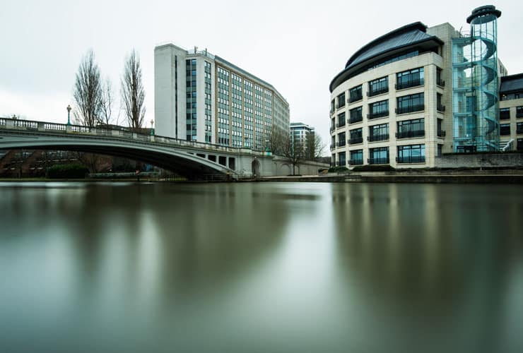 Reading Bridge over the river Thames.