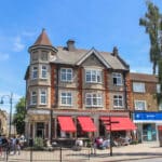 A photograph of Wanstead village high street.