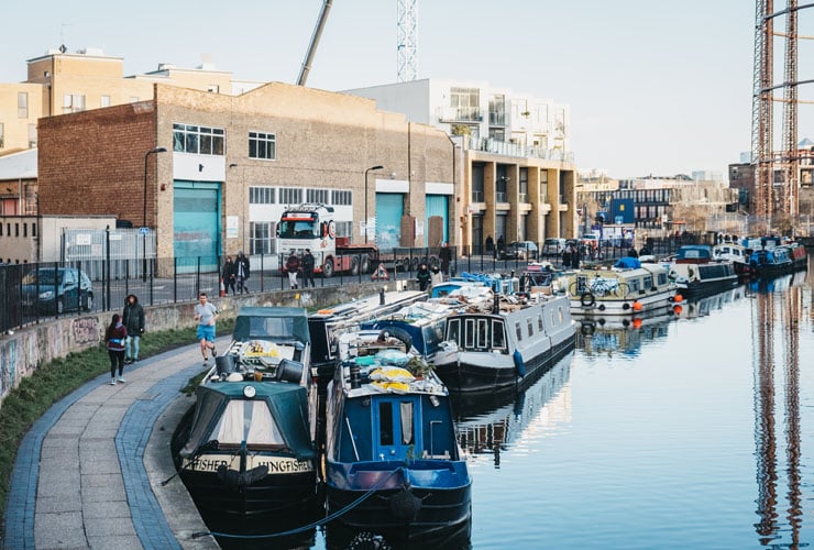 A view of Regent's Canal in Haringey.