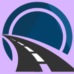 Icon showing a road.