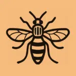 A coloured iconic image of the Manchester Bee