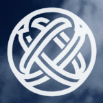 A digital representation of a witches mark or apotropaic mark.