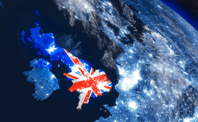 a map of the united kingdom from space