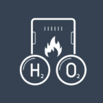 An icon representing a hydrogen boiler.