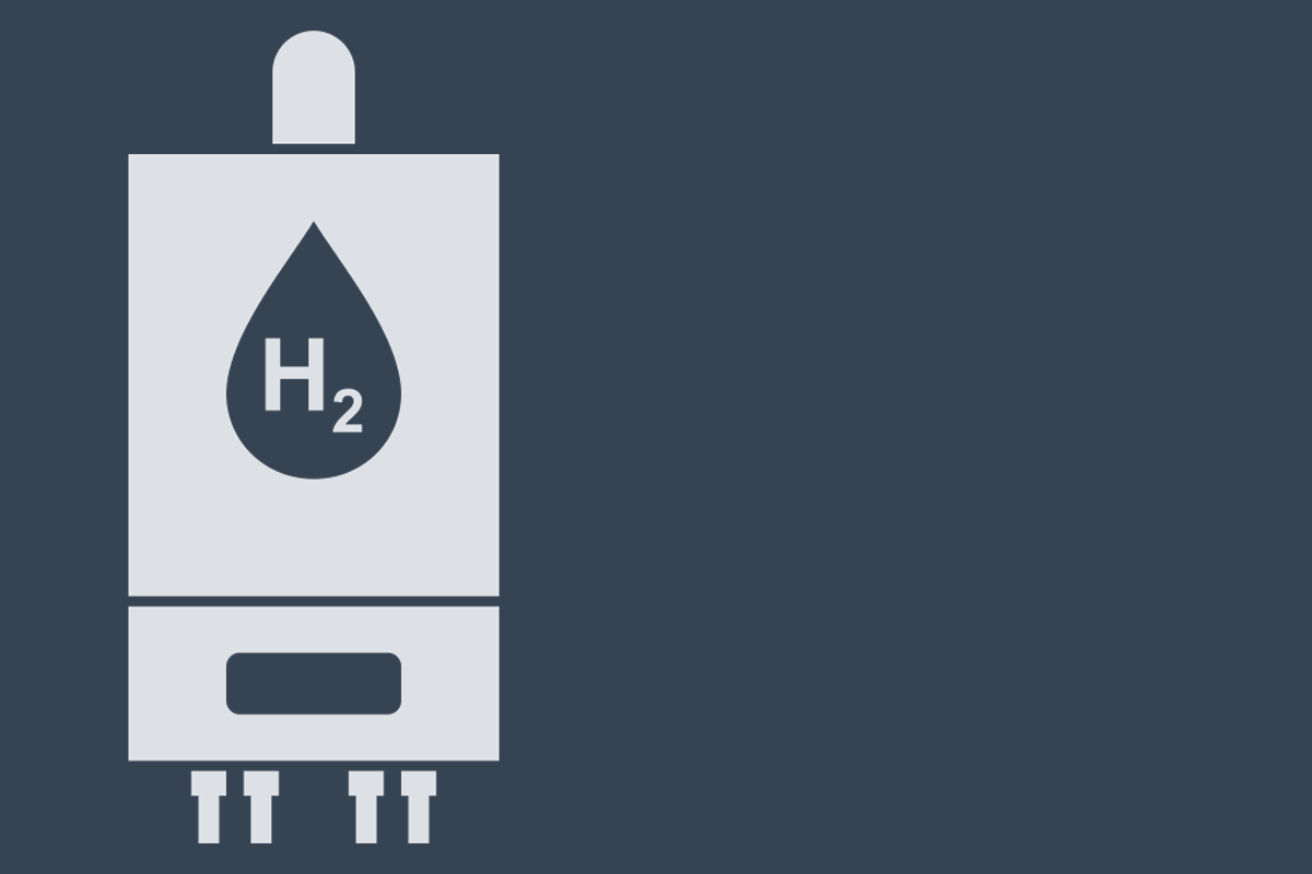 An illustration of a hydrogen boiler.