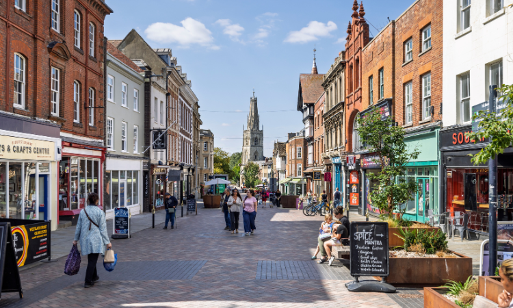 Westgate street in Gloucester