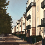 New build off plan modern terrace houses