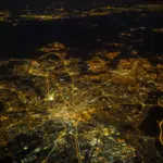 Aerial view of Manchester