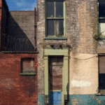 A row of empty properties